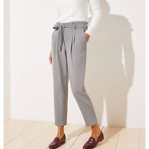 NWT Loft tie waist slim pants